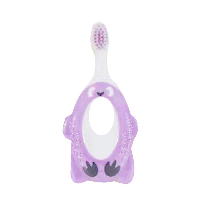 1Pc Training Toothbrush for Kids Toddler Cartoon Child Protection Tooth Brush 1~6 Years Old Baby Dental Gum Care: Purple