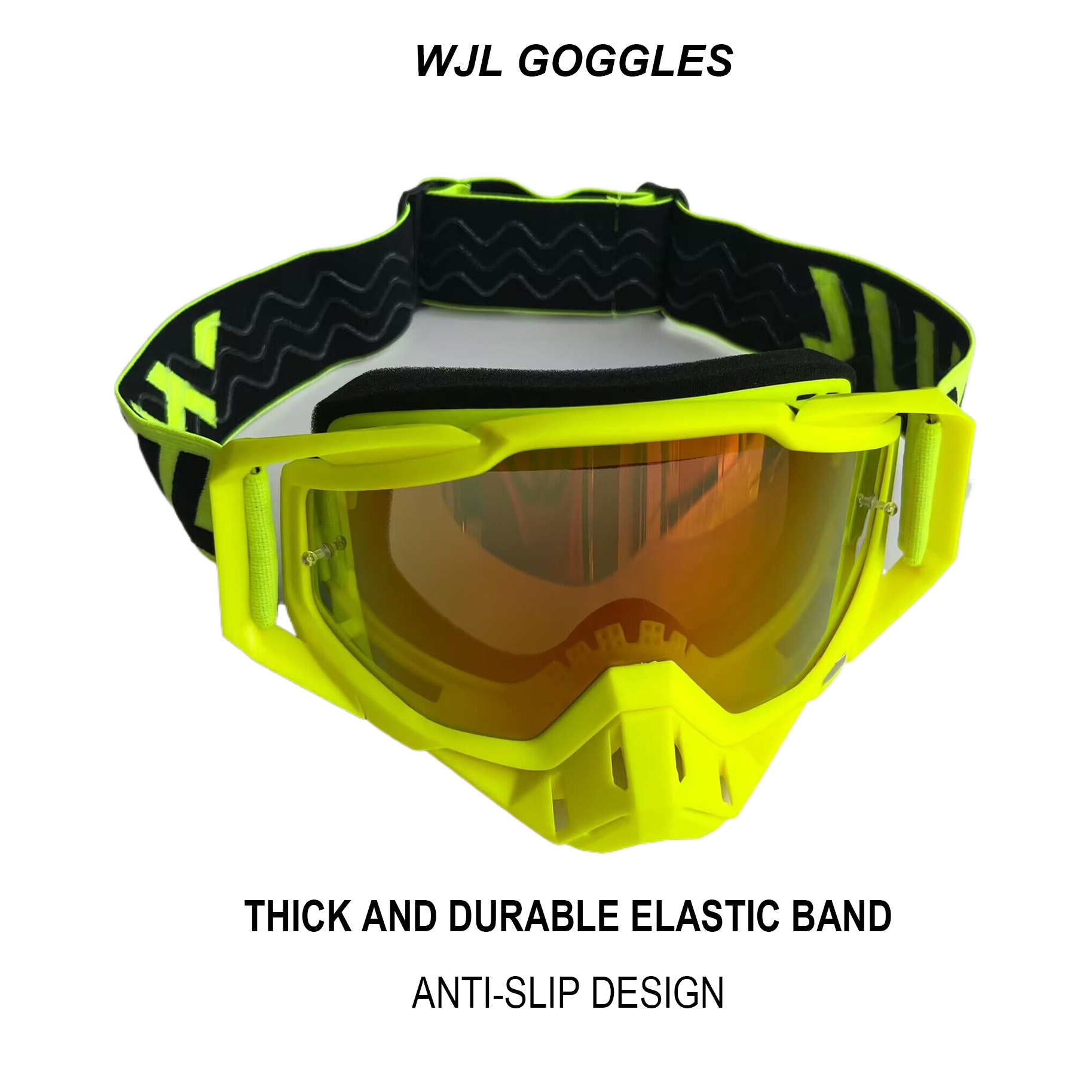 WJL Motocross-Brille, Motorrad-Sonnenbrille, Herren, MTB, ATV, Maske, winddichter Schutz, Skifahren, Radfahren, Rennen, Offroad-Brille