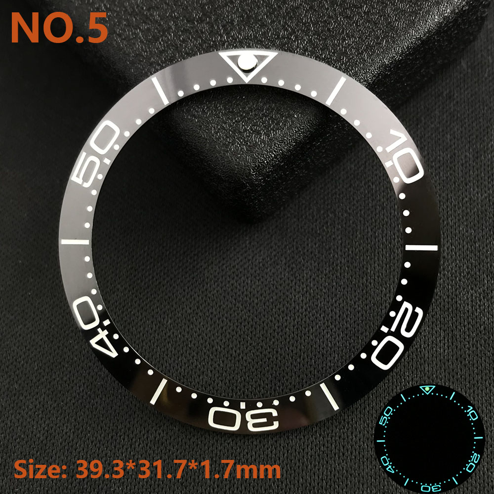 39.3*31.7 or 40.7*32.7mm Sloping Luminous Ceramic Bezel Insert Replacement of watch accessories Ceramic Bezel Insert: PURPLE