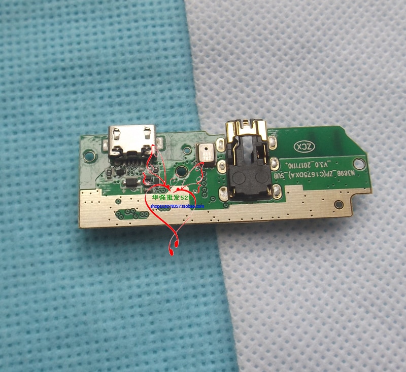 Originele usb stekker lading board Voor Elefoon P8 3D Telefoon Flex Kabels opladen module Microfoon mobiele telefoon