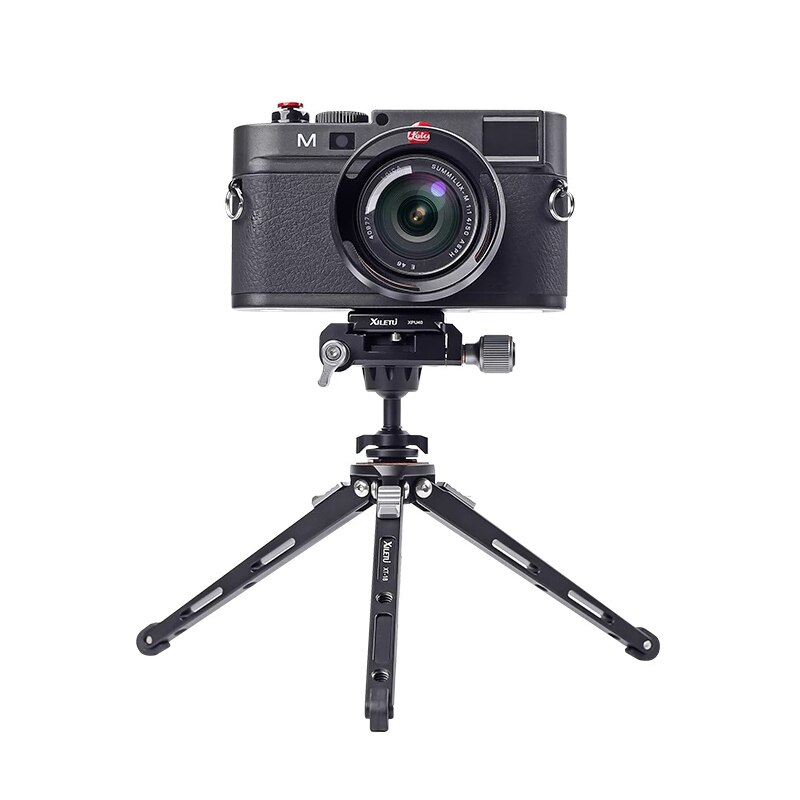 XILETU BS-2 Metal Cold Shoe Clip Ball Head Lightweight Mini Tripod 360 Degree Panoramic Heads Stand for DSLR Micro-Single Camera