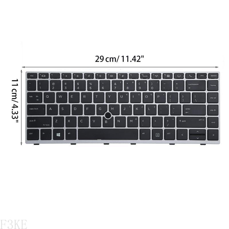 F3KE US Keyboard voor Elitebook 840 846 745 Zonder Blacklight No Pointing