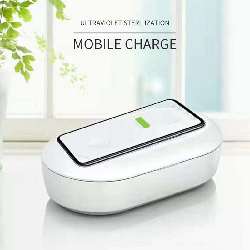 Uv Lights Mobile Phone Disinfection Box, Uvc Disinfection Box And Wireless Charging Mobile Phone Cleaning Box