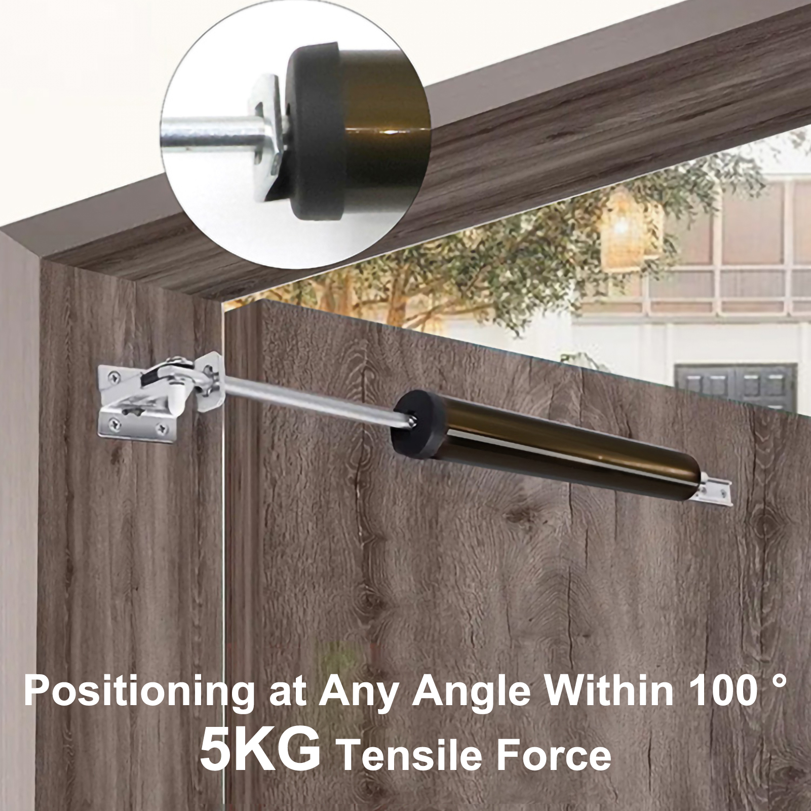 Sliding Door Stopper Automatic Spring Door Closer Stop Buffer Speed 90 Degree Positioning Closing Folding Hardware