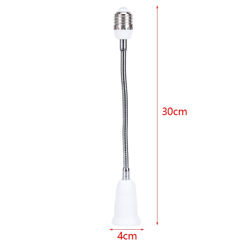 30Cm Lamp Extender Flexibele Extension Adapter E27 Om E27 Gloeilamp Lamphouder