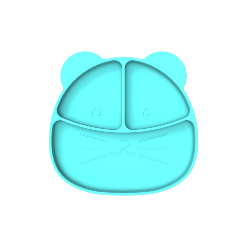 Siliconen kinderkom babykom baby siliconen bord babygerechten voedende kinderen babyborden