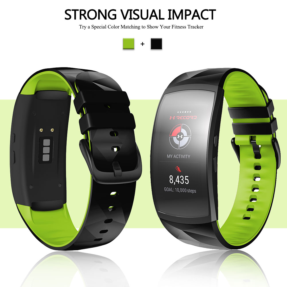 Yhteensopiva samsung gear fit 2 pro kellon ranneke / sovi 2 ranneke korvaava silikoni-älykellon rannekkeet samsung gear fit 2 pro