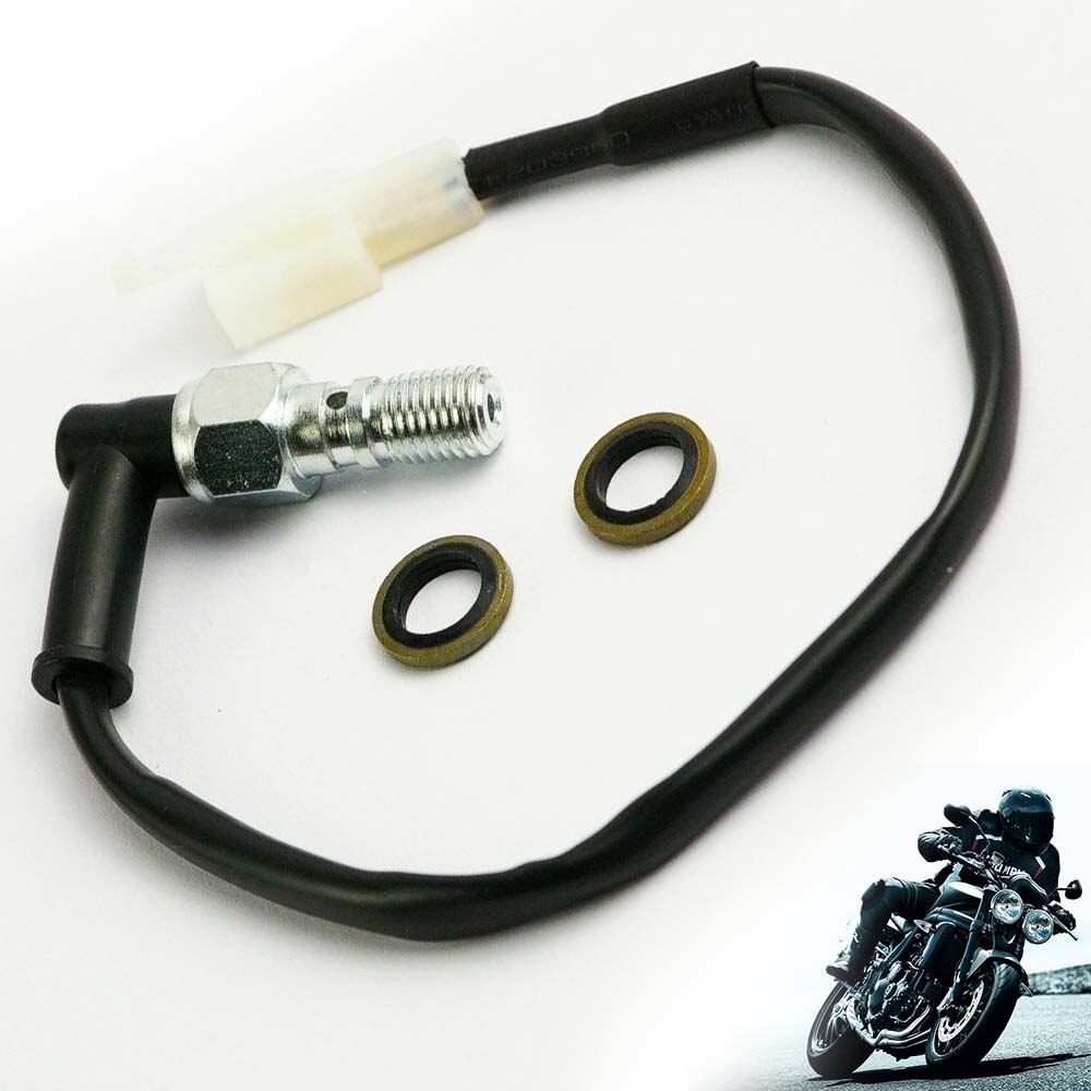 1Pc Motorcycle Brake Light Pressure Switch M10 x 1.25mm Replacement Switch For Front/Rear Brake Line For Honda