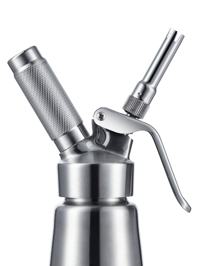 500ml Aluminium Whipped Cream Dispenser Kitchen Cream Whipper Dessert Tools with 3 Culinary Decorating Nozzles