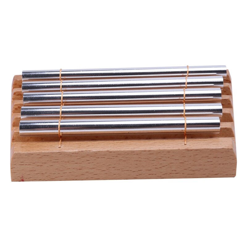 5-Tone Wooden Chimes with Mallet Percussion Musically Tuned Zenergy Chime Meditation Musical Toy