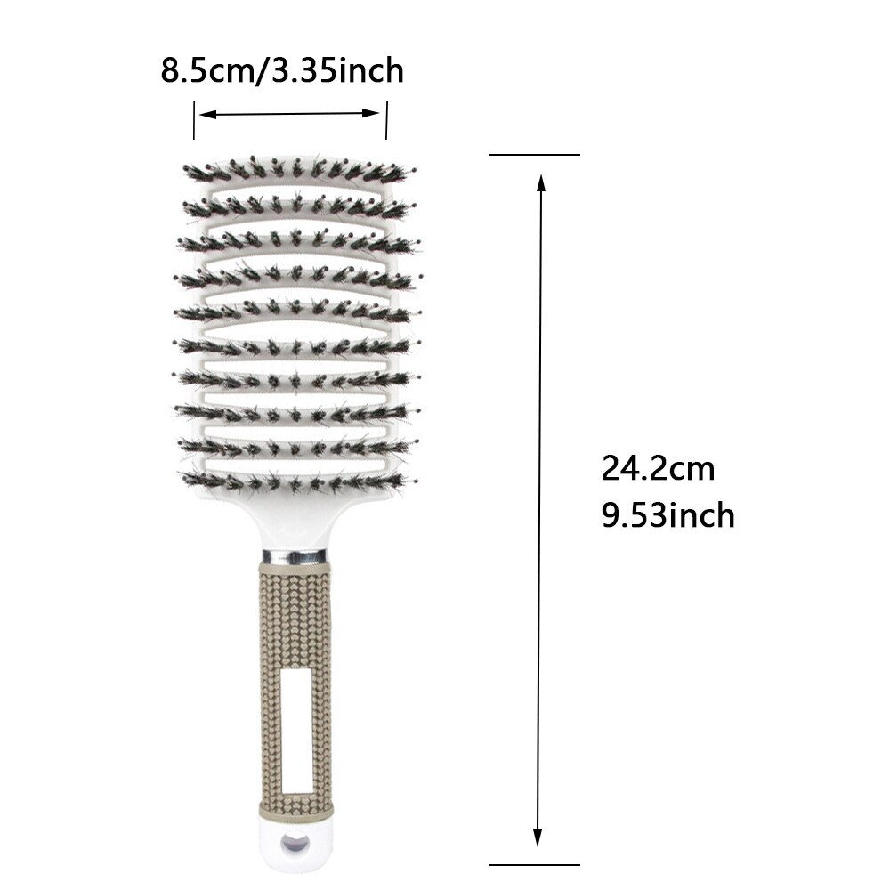 Peine cepillo de pelo Afro peines profesionales de peluquería peluca para reflejos cortes de pelo salón herramientas femeninas accesorios extensiones: white