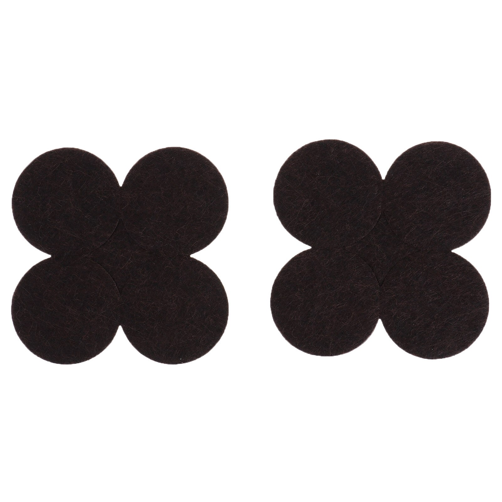 Anti Vibration Furniture Pads Nonslip Felt Feet Mats Adhesive Appliances Bottom Covers Table Chair Leg Protectors Home Accessory: Brown 8Pcs