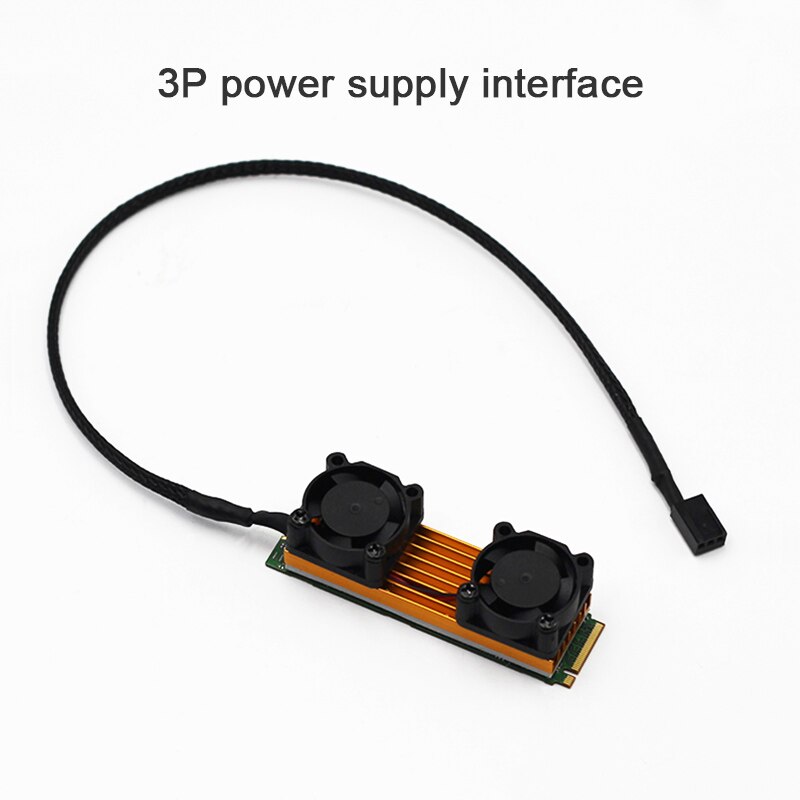 M.2SSD Hard Disk Radiator Fan Mini Mute Lightweight 3P Power Supply Port Heat Sink EM88
