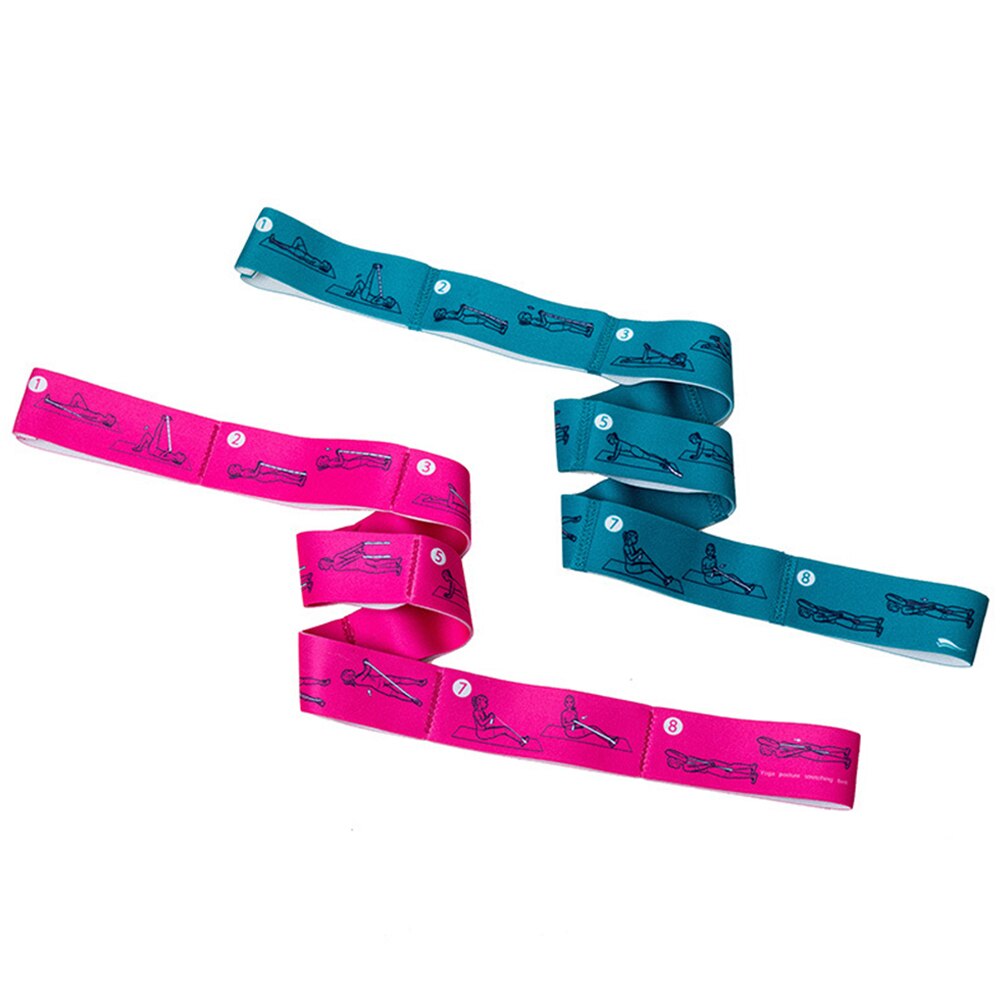 Elastisk yoga pilates stretch stropp belte fitness motstand band gym utstyr sport trening trening trening elastiske bånd