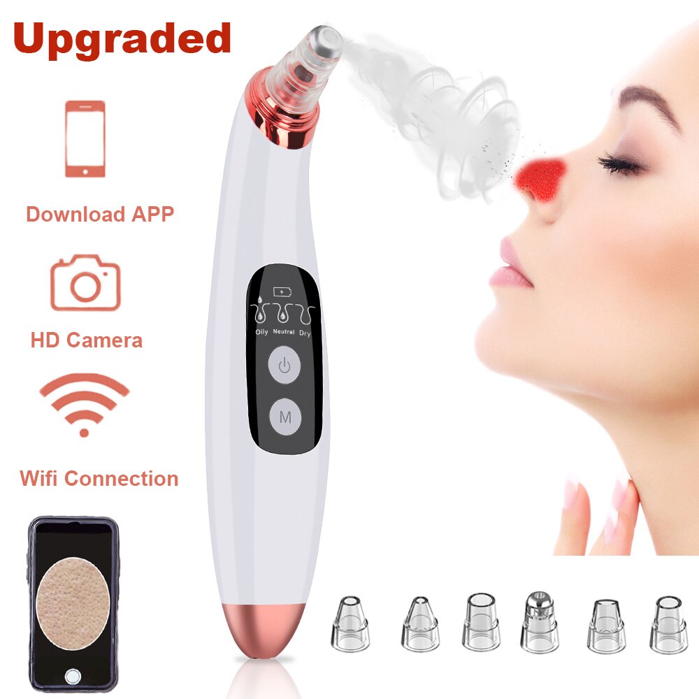 Visual Blackhead Remover Vacuum with WiFi HD Camera Pore Cleaner Vacuum Face Deep Clean Pimple Removal Review Blackheads Cleaner: style02