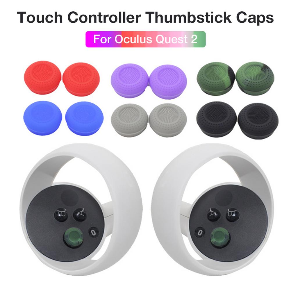 12 Stuks Siliconen Thumb Stick Grip Caps Joystick Cover Case Voor Voor Oculus Quest 2 Vr Touch Controller Thumbstick Cap voor Quest2