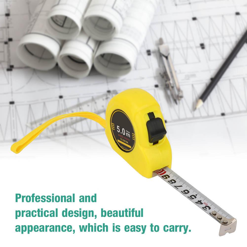 TU-5019A 5m Stainless Steel Measuring Tapes Rulers for Construction Masonry Carpentry Tape Measure