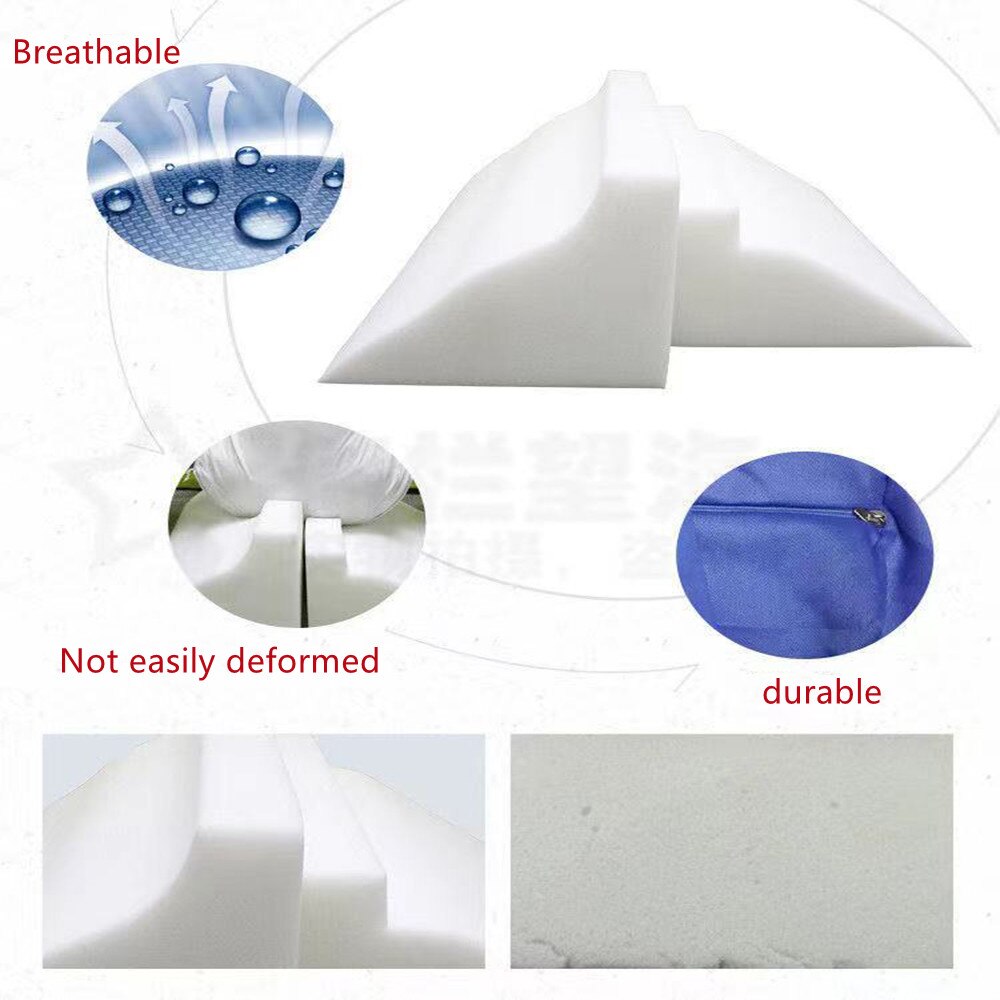 Wedge Memory Sponge Pillow Wedge Pillow Leg Elevation Back Lumbar Support Cushions Elderly And Sick Triangle Bedding