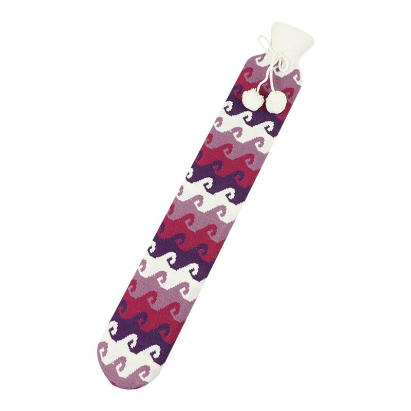 QX2E 2000Ml Pluche Gebreide Cover Waterfles Lange Strip Vorm -Water Zak: G