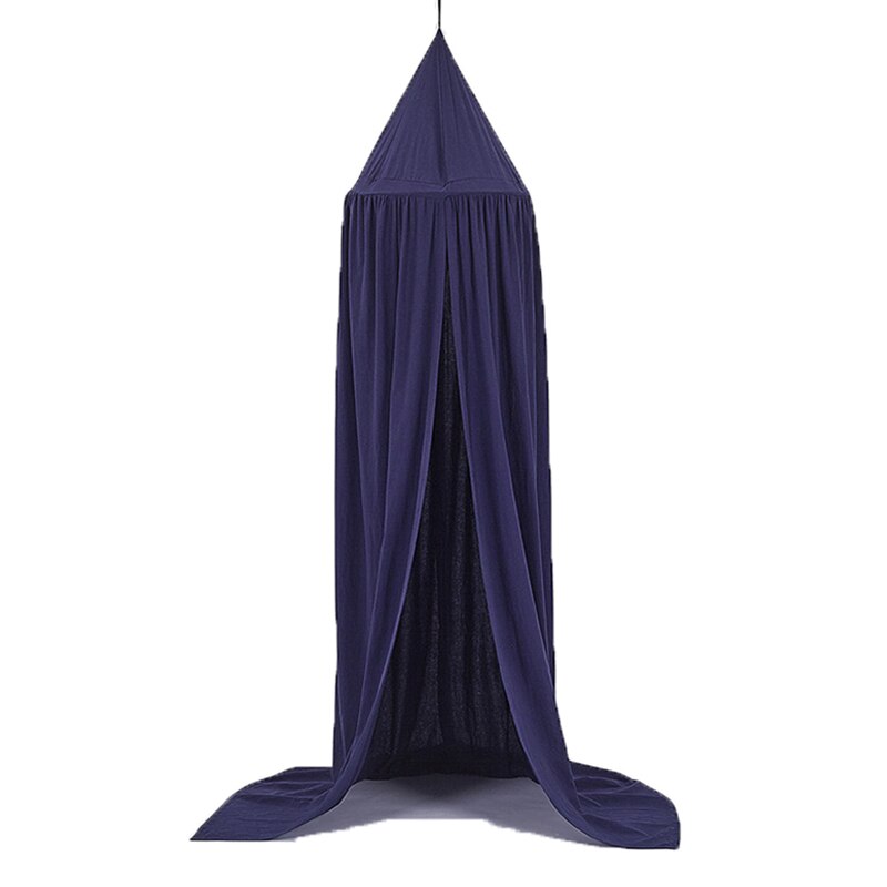 Play House Tenten Voor Kinderen Luifel Bed Gordijn Baby Opknoping Tent Wieg Kinderen Room Decor Ronde Hung Dome Klamboe bed Volant: royal blue
