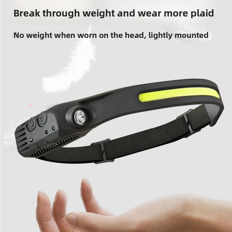 USB oplaadbare LED-sensorkoplamp XPE + COB koplamp hoofdlamp werklamp waterdichte koplamp voor vissen campinglantaarn