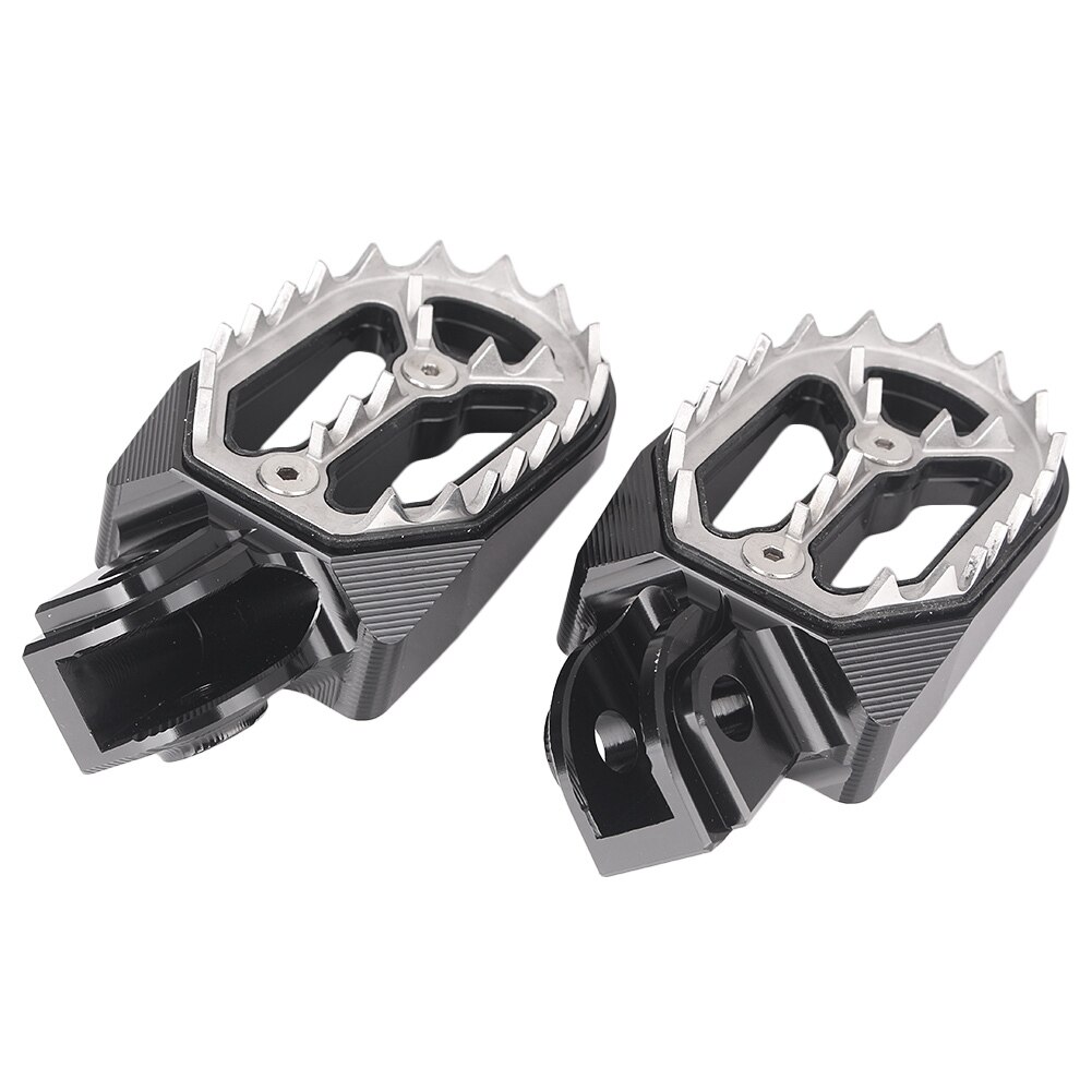 Scherpe Tanden Cnc Motorbike Dirt Bike Racing Voetsteunen Footpegs Voetsteunen Voor Ktm Husqvarna 85cc-530cc 2005: Black