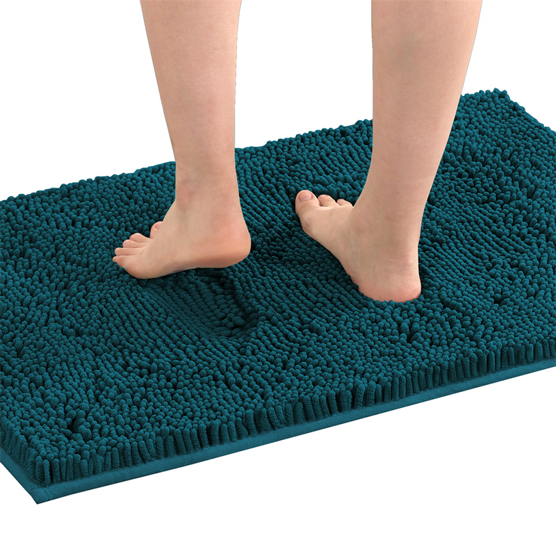 Chenille Absorberende Badkamer Vloermat Antislip Badkamermatten Badkleed Lang Haar Vloermat Slaapkamer Deur Tapijt Woondecoratie: 1000mm x 1000mm / YELLOW