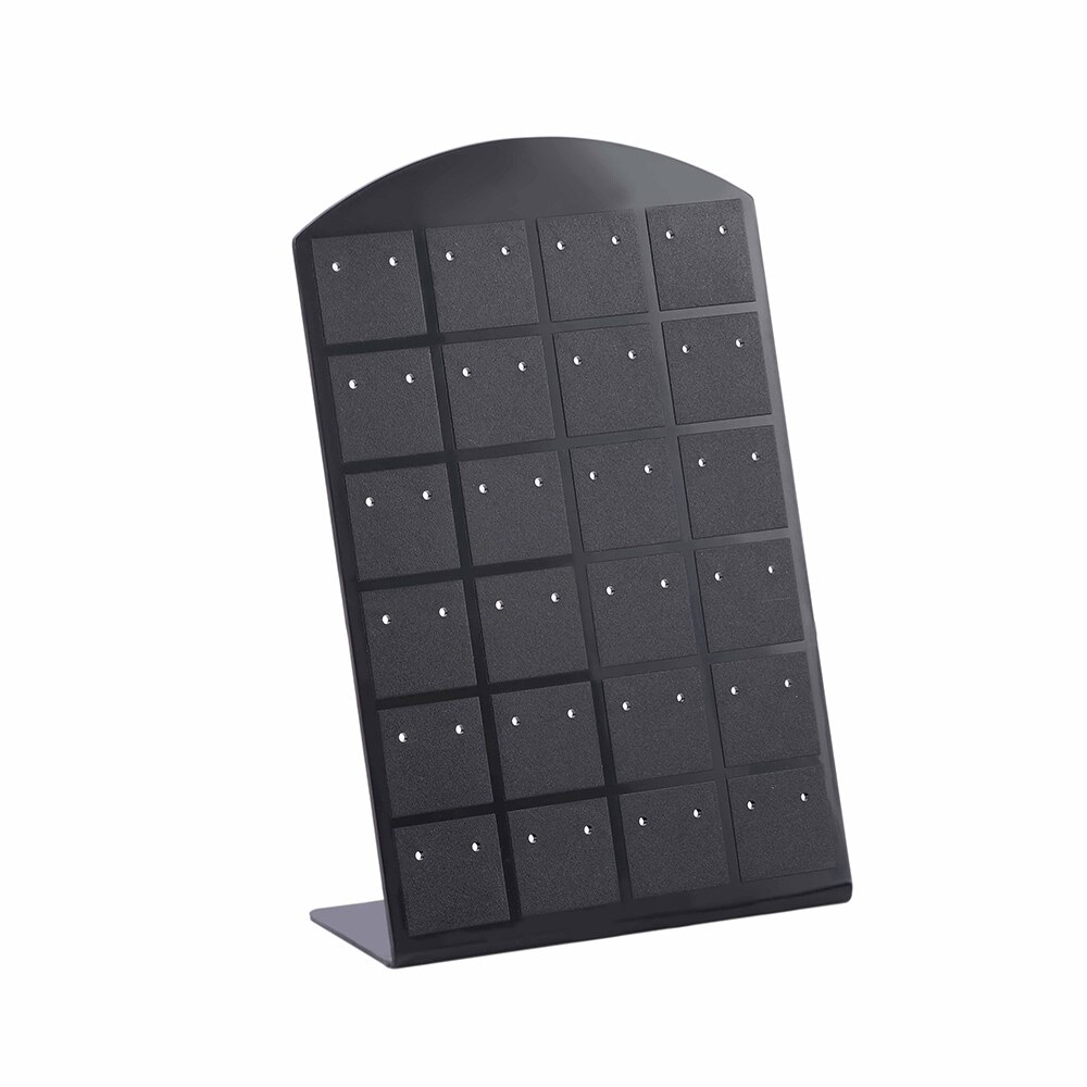 24/36 paar oorbellen sieraden display houder organizer opberghanger oorstekers display standaard display rek voor dames sieraden gereedschap: Zwart / 36 paar