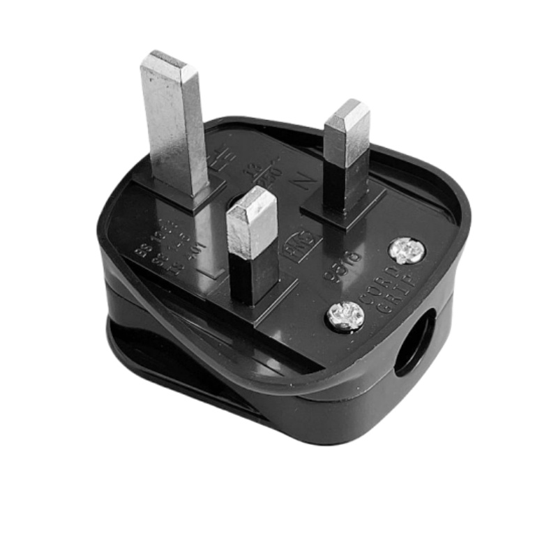 Adattatore per spina UK Prese di ricambio maschio Presa elettrica riscablabile Connettore adattatore per spina UK per cavo di prolunga di alimentazione: Tipo 12