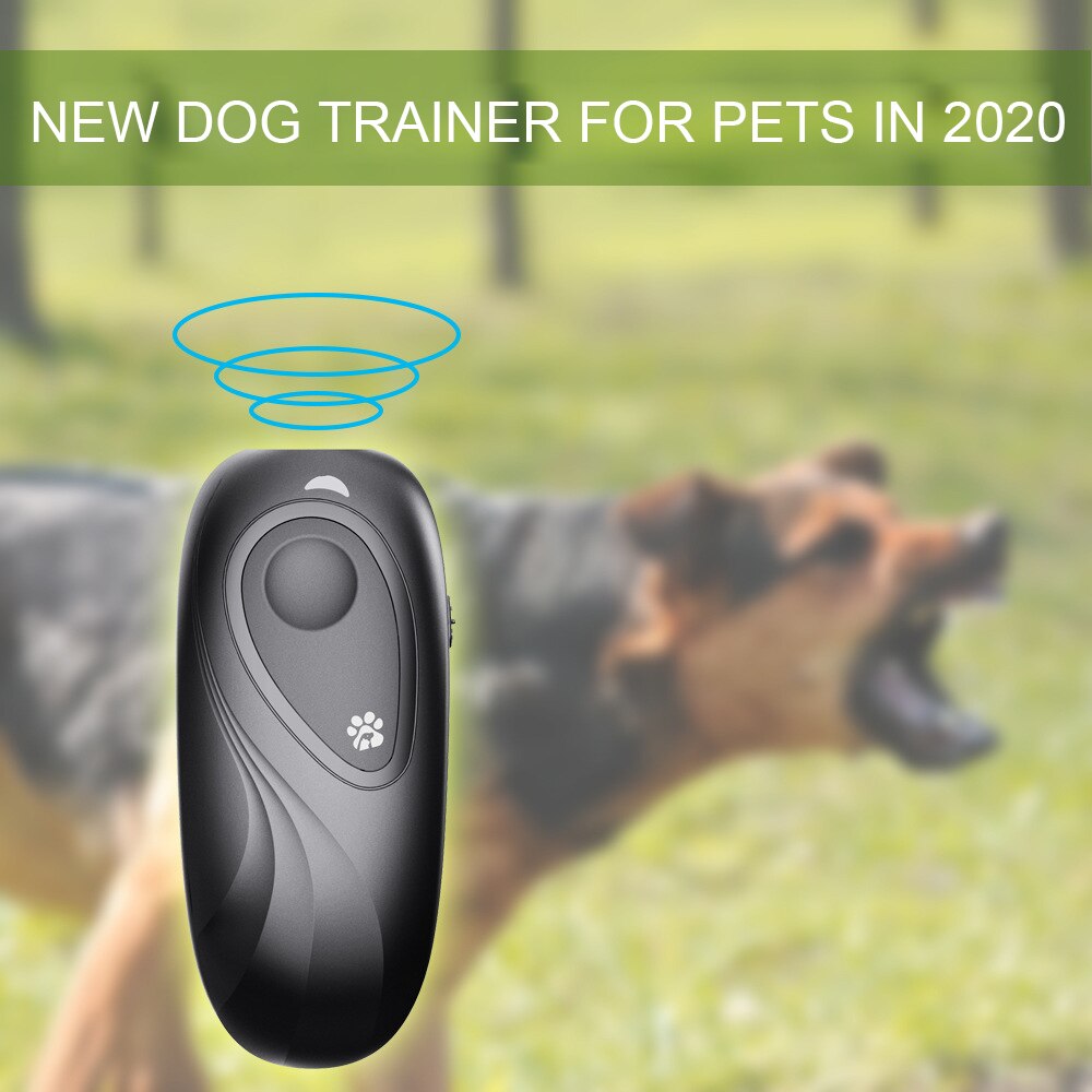 Den 1pc bærbare til kæledyr hund kørsel hund stop gøen træner træner guidet ultralyd anti-hund hånd stop gøenhed