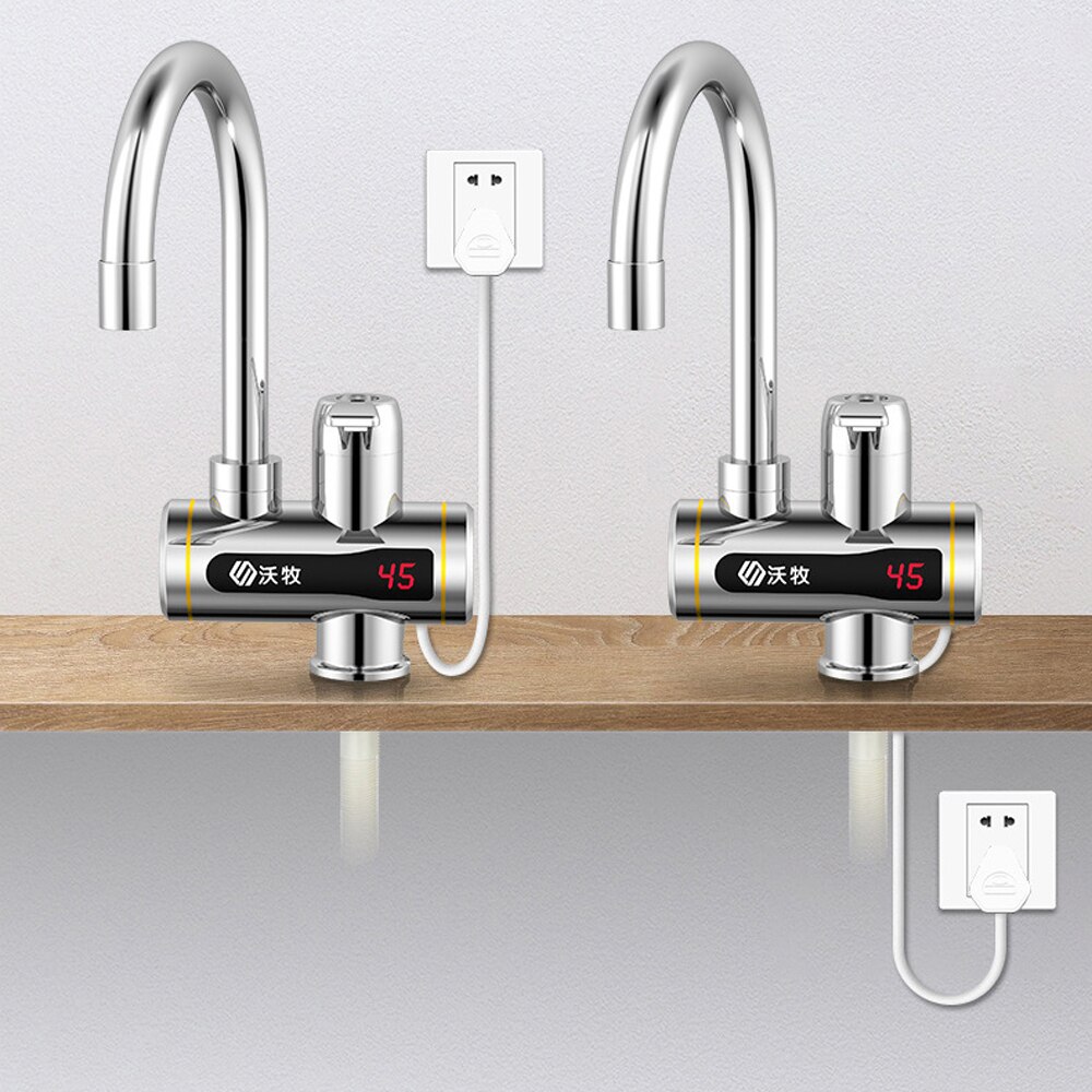 Gadpiparty Elektrischer Wasserhahn - Sofortheizung Für Küche Mit EU-Stecker
