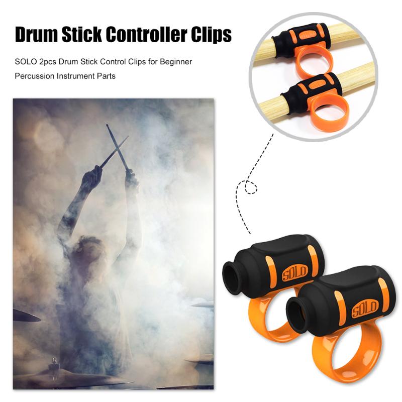 SOLO 1 paire baguettes de batterie ABS 5A pilons/pilon contrôle contrôleur Clips poignée Percussion Instrument de musique pièces accessoires