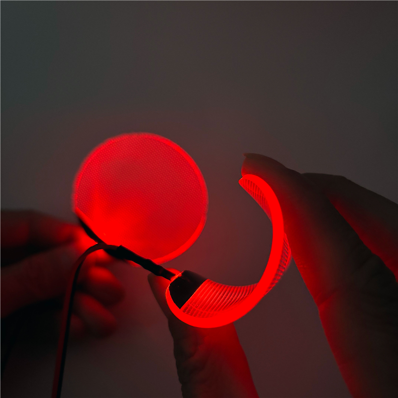 Round Flexible Bendable DIY Led Light Eyes Kits Cosplay Halloween Helmet Masks Eye Light Accessories Can Cropped CR2032