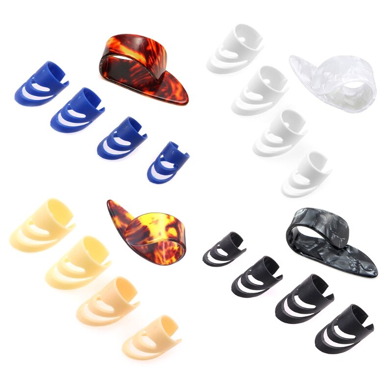 4 Stks/set Plectrums Wijsvinger Picks Voor Elektrische Akoestische Gitaren Ukulele