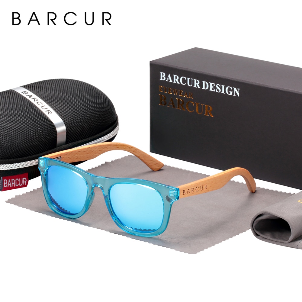 BARCUR Polarisierte freundlicher sonnenbrille Junge Mädchen Holz sonnenbrille UV400 Brillen Oculos Gafas De Sol