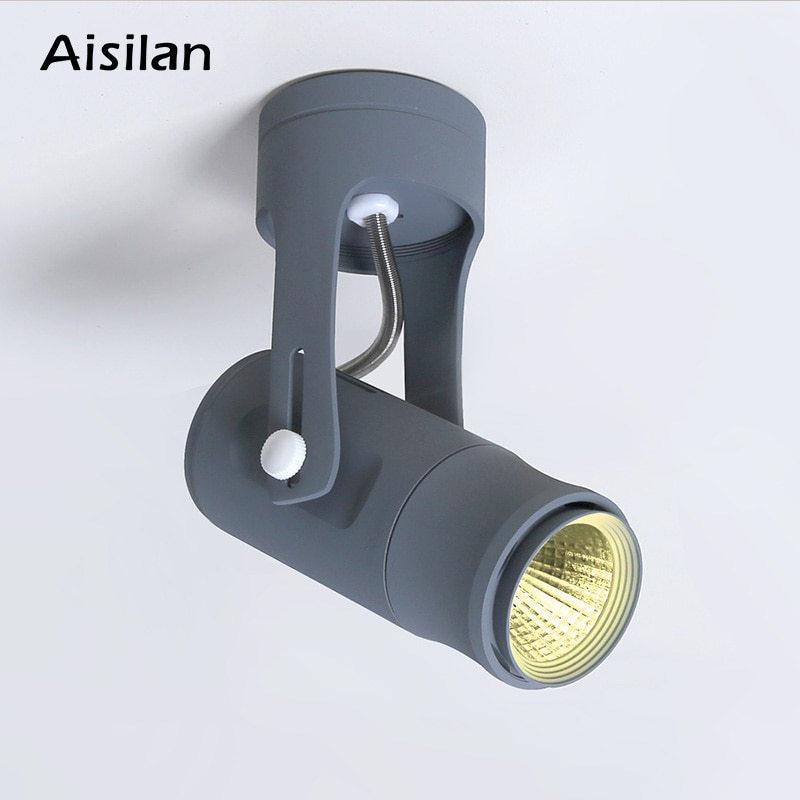 Aisilan Moderne LED Plafond Spots Opbouw COB Wit 7W Spot licht voor Woonkamer Slaapkamer Achtergrond lamp