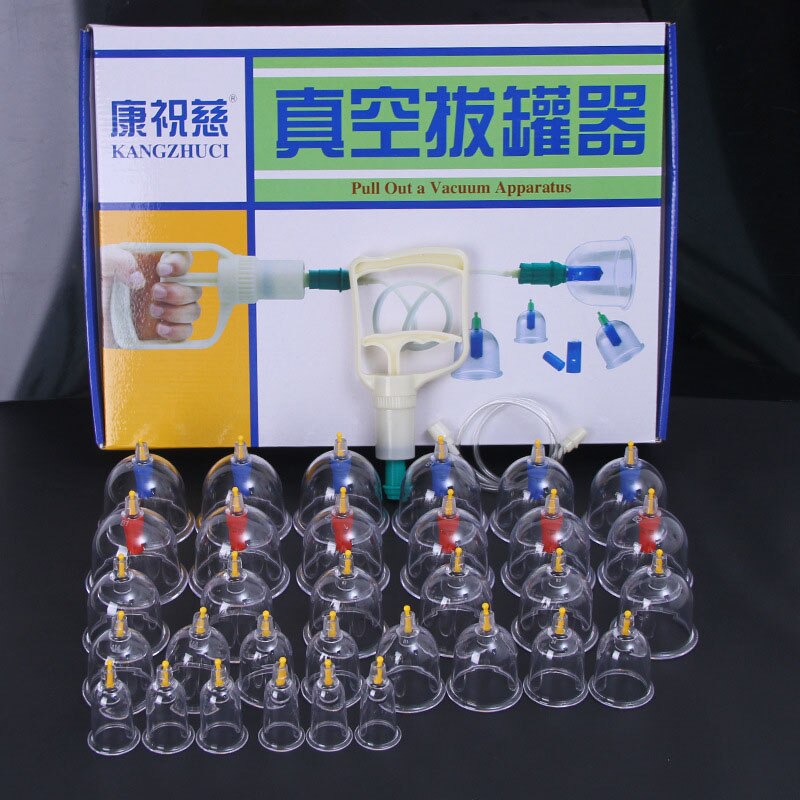 32 Blikjes Vacuüm Cupping Set Chinese Geneeskunde Body Gezicht Cupping Massage Anti Cellulite Therapie Ventosa Explosieveilige Cupping Jar
