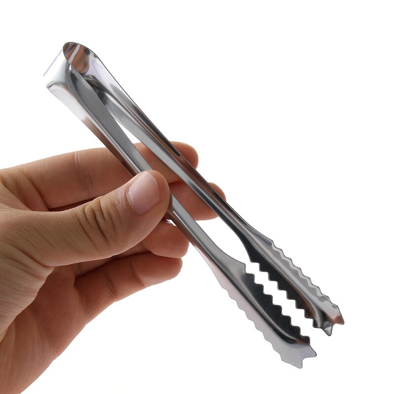 Rustfri stål isterninger 15cm mini køkken tang sukker isterning tang små mad servering tang klemme teselskab bar tilbehør