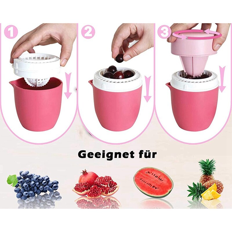 Lemon Squeezer, Unique Citrus Squeezer, Manual Juicer with Two Pressing Options for Different Fruits