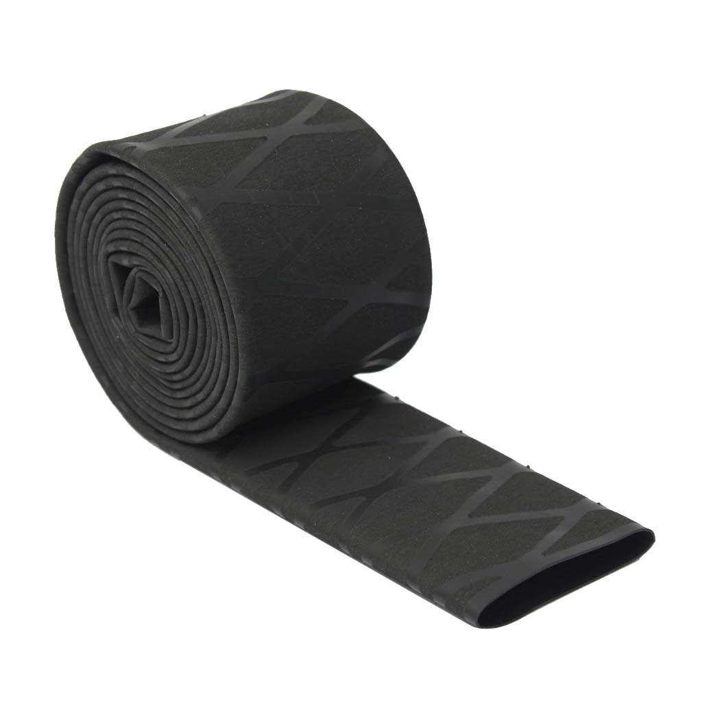 1M * 30 Mm Waterdicht Antislip Geweven Krimpkous Voor Hengel Handvat Grip Cover Pole Zwart