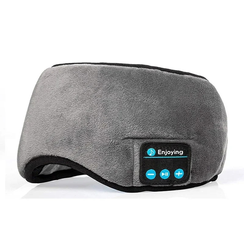 Fone Bluetooth Earphones Sleeping Mask Block Out Light Sleep Mask For Eyes Soft Sleeping Aid Eye Mask Breathable Slaapmasker: WHITE