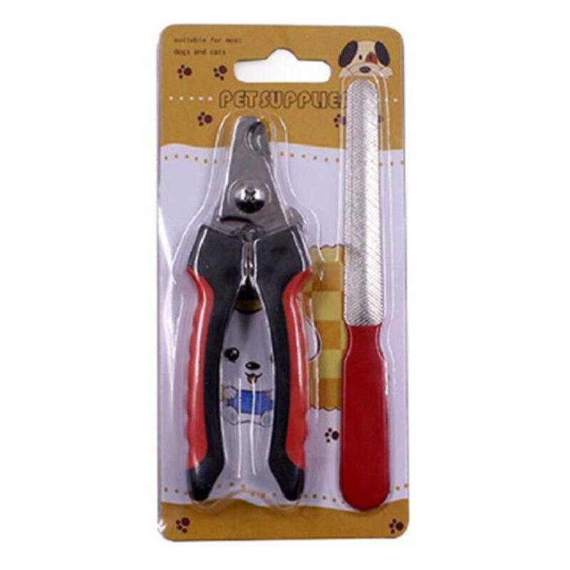 Cortador de uñas para perros cortador de uñas de acero inoxidable, tijeras profesionales para el cuidado de animales, para perros y gatos pequeños y medianos: Red / Small