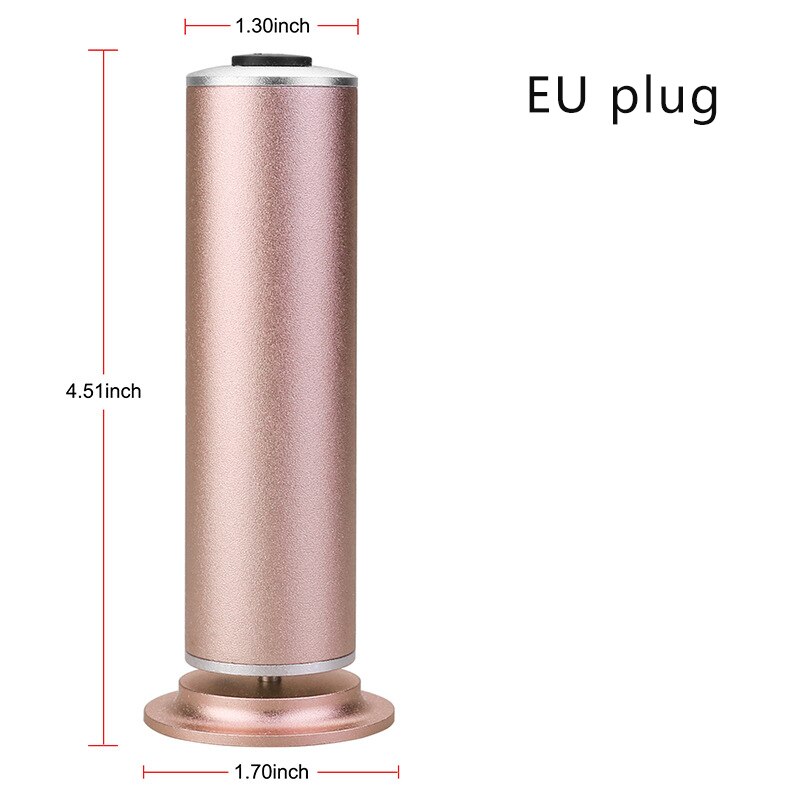 Polisseuse électrique pour les pieds, élimine les peaux mortes et les callosités, rechargeable, outils de soins de pédicure pour les pieds lisses avec 60 pastilles abrasives: Prise européenne dorée