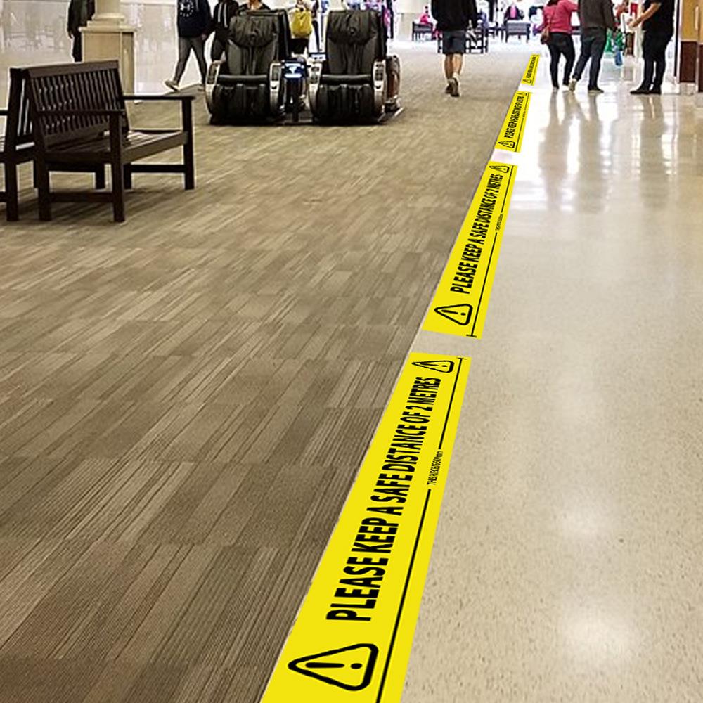 Keep Distance Multifunctional Distancing Floor Tape Sealing Tape Marking Tape Warning Tape Safety Sticky Paper Protection