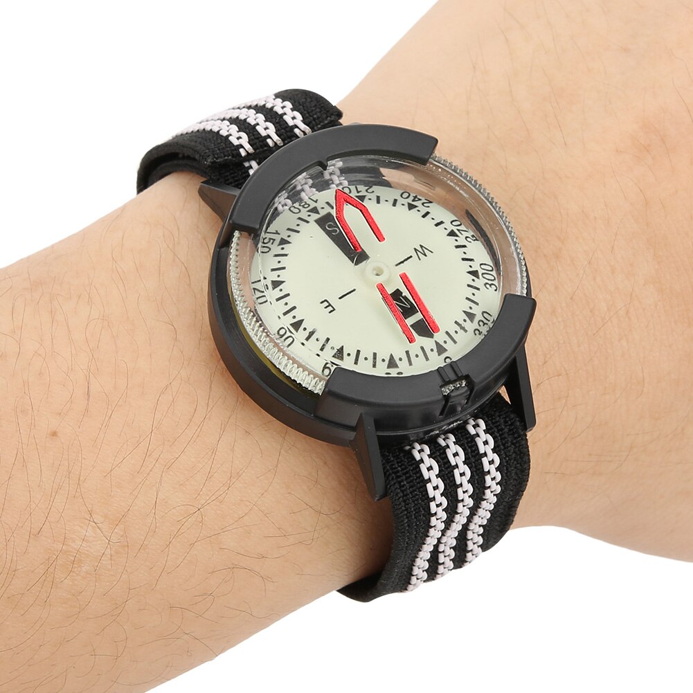 Outdoor Camping Kompas Horloge Waterdicht Kompas Lichtgevende Verstelbare Dial Horloge Duiken Onderwater Kompas