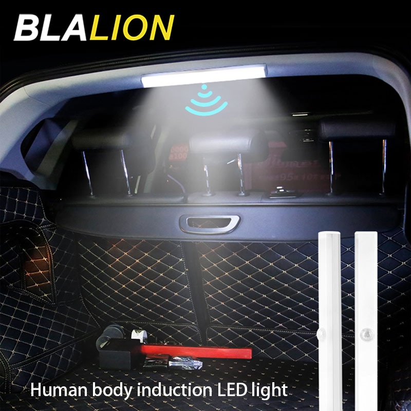 Blalion led-nattlys biltak taklampe trådløs usb-lading menneskekropp induksjon bagasjeromsbelysning interiør leselys