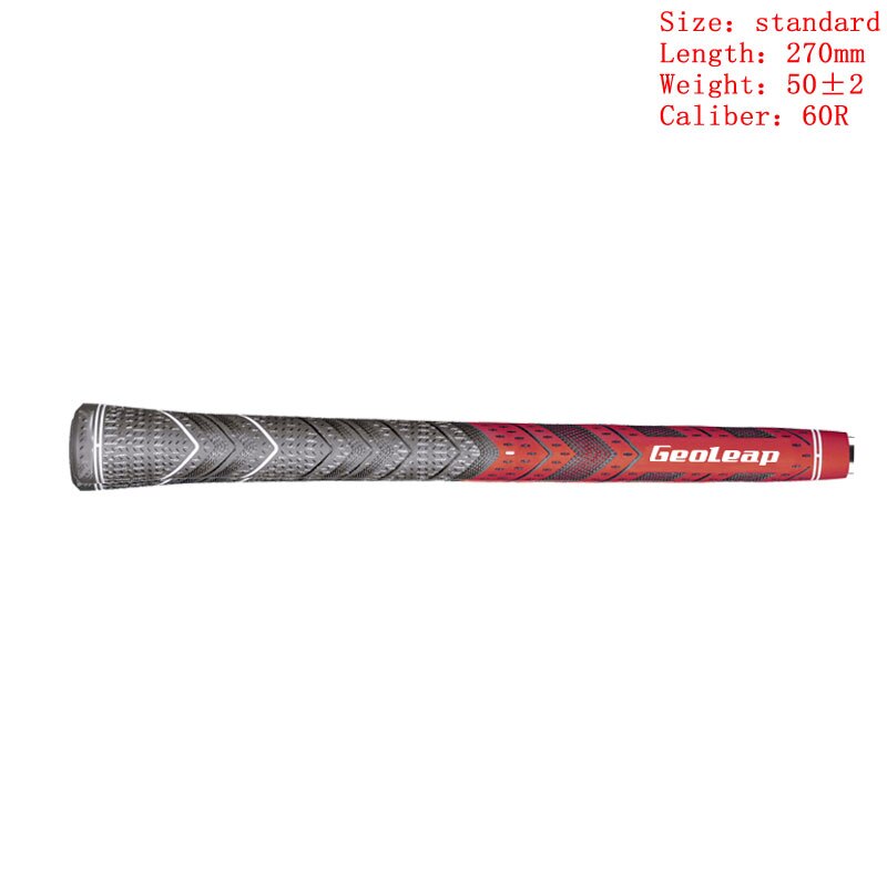 Golf irons Grip Midsize and standard Multicompound Golf club Grips Carbon Yarn 8pcs/l: red standard