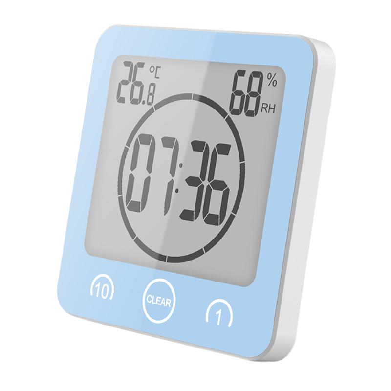 Horloges de salle de bain numérique Lcd étanche douche montres minuterie Temp horloge murale accessoires de décoration de la maison offre spéciale moderne: d