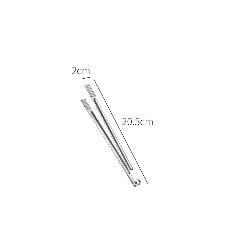 7-Size Roestvrij Staal Suiker Tang Bar Ice-Cube Clip Pincet Koffie Thee Voedsel Serveren Gereedschappen Brood Desserts klem Keuken Gadgets: 8 Inches