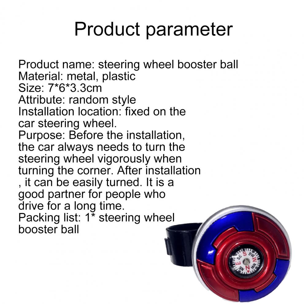 Auto Auto Universeel Stuurwiel Draaiknop Hulpversterker Hulpbedieningshendel Auto Stuurwiel Booster Wielversterker Auto Draaiknop Bal